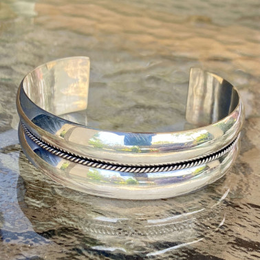 BR 07497-(HANDMADE 925 BALI STERLING SILVER BRACELETS)