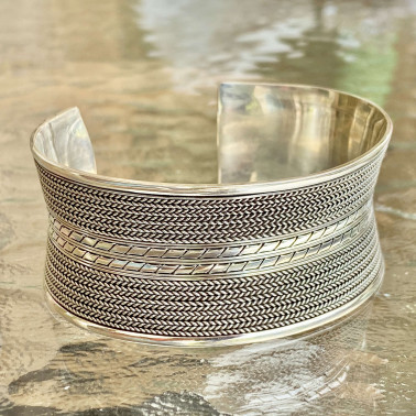 BR 14106-(HANDMADE 925 BALI STERLING SILVER BRACELETS)