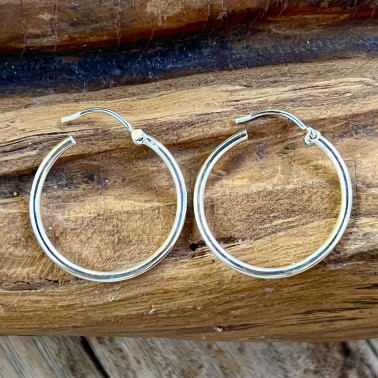 ER 09983 M-(HANDMADE 925 BALI STERLING SILVER FILIGREE EARRINGS)