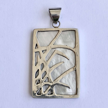 PD 09157 MP-(HANDMADE 925 BALI SILVER PENDANTS WITH MOP)