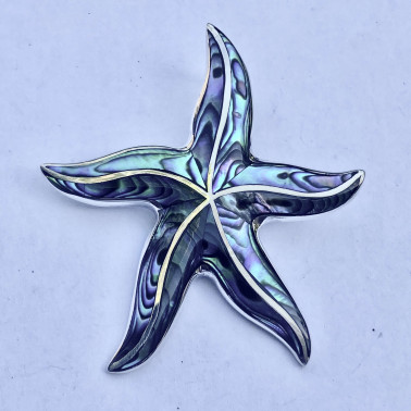 PD 14782 AB-(HANDMADE 925 BALI SILVER PENDANTS WITH ABALONE)