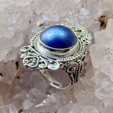 RR 15261 BPL-(UNIQUE BALI 925 SILVER RINGS WITH MABE PEARL)